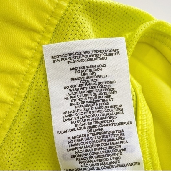 Adidas Techfit Neon Yellow Racerback Sports Bra Size XS - Picture 8 of 9